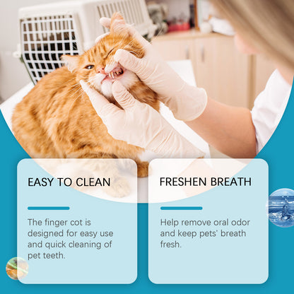 Pet Cleaning Teeth, Dental Plaque, Cleansing Repair, Refreshing Care Finger Cots